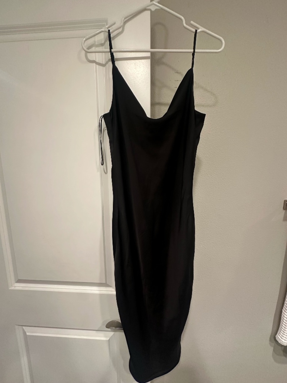 Satin Black Slip Dress